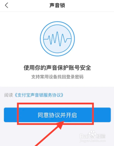支付宝如何设置声音锁呢
