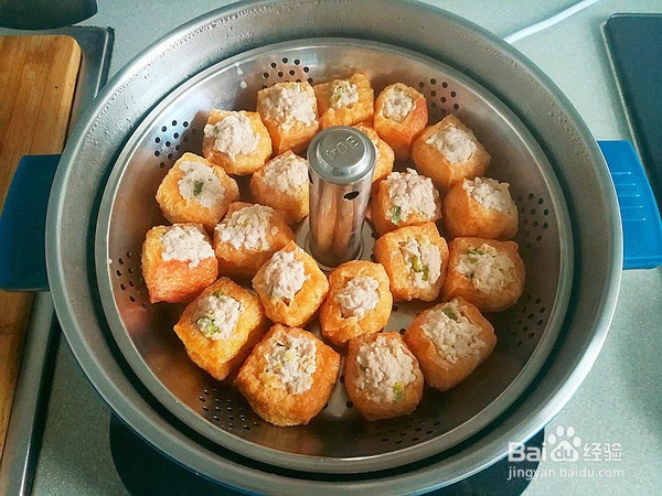 油豆腐酿肉的烹饪方法