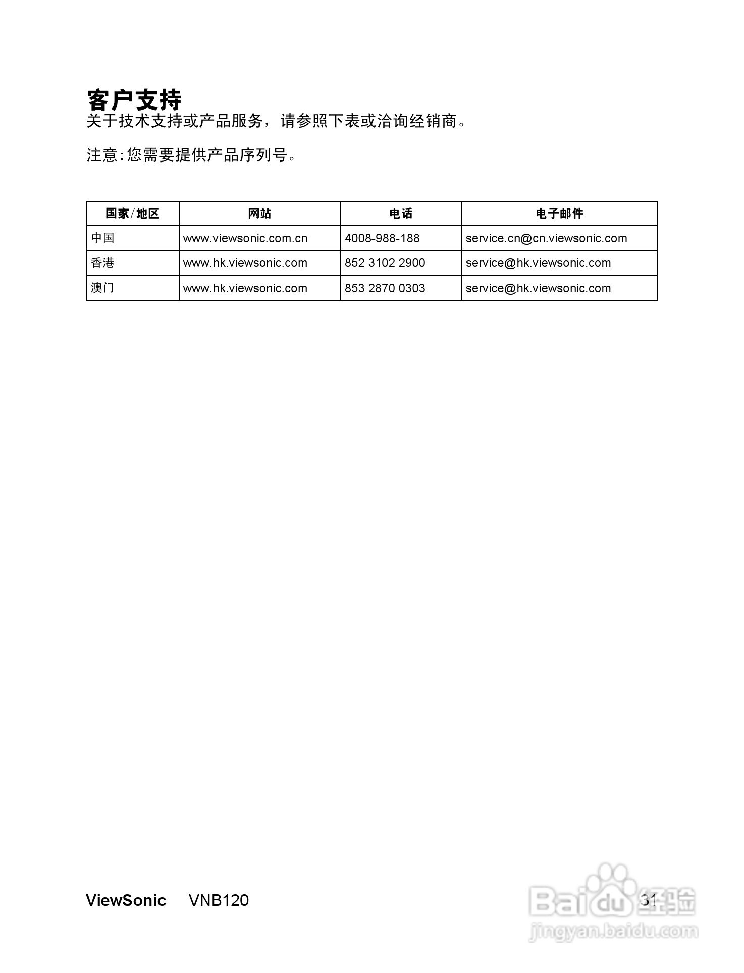 优派VNB120笔记本电脑使用说明书:[4]
