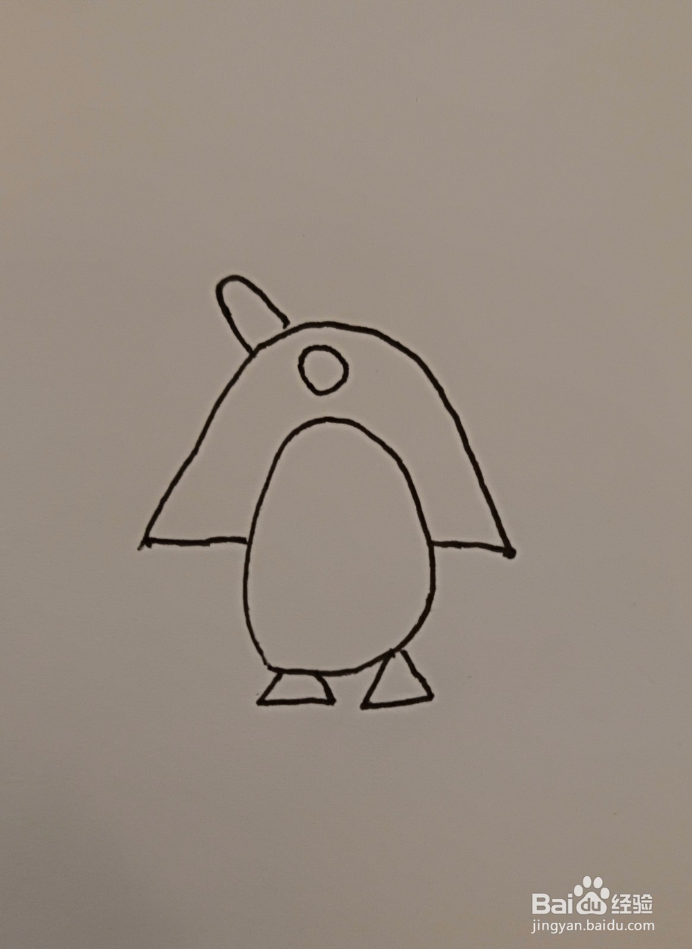 小企鹅得怎么画