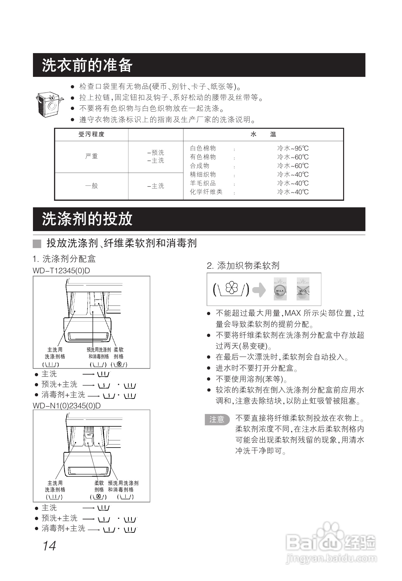 LG WD-N10345D洗衣机使用说明书:[2]