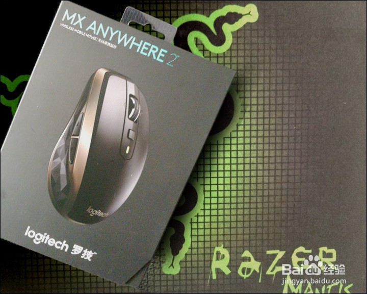 罗技MX Anywhere 2 无线激光鼠标开箱晒物