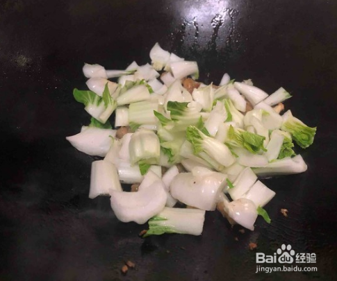 家常油渣青菜