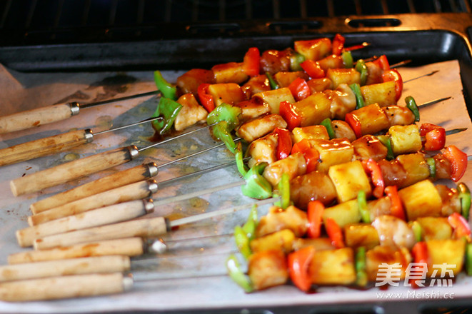 夏威夷风情鸡肉串