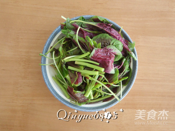 苋菜鹌鹑蛋的做法