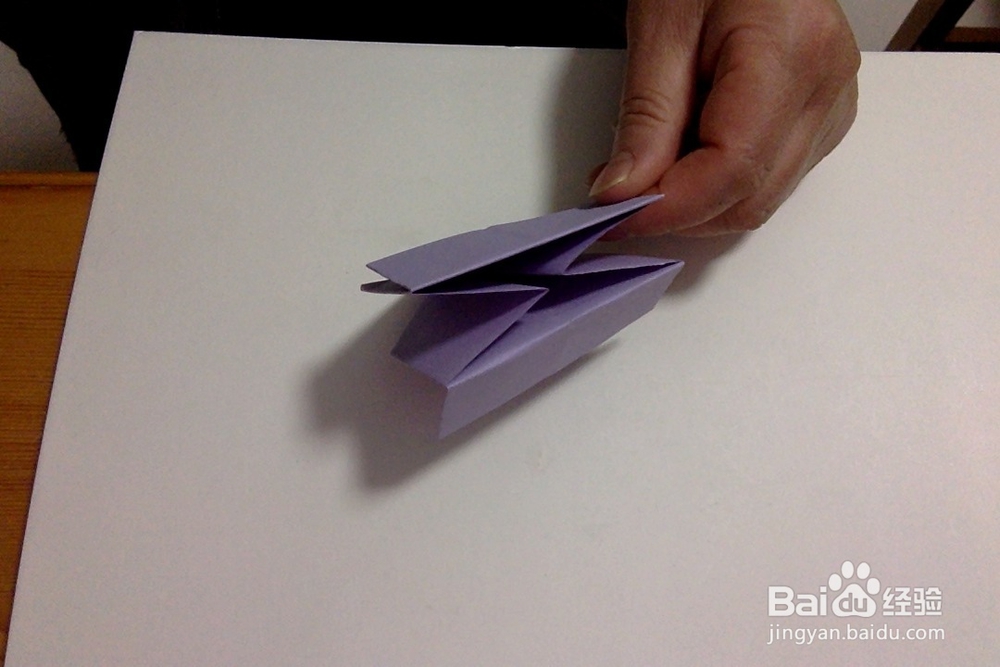 手工折纸 儿童简易折纸垃圾盒子 方盒 双耳盒