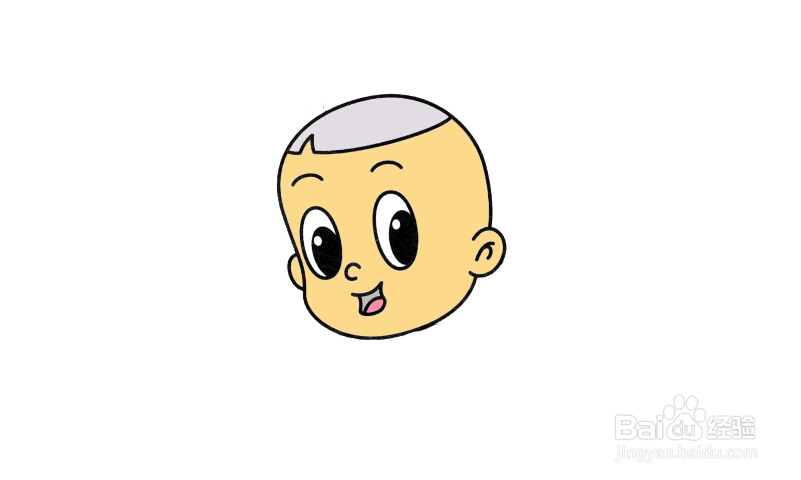 简笔画大头儿子头像怎么画？