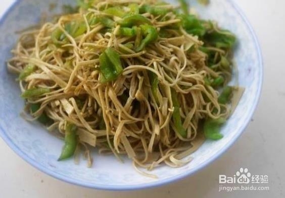 青椒炒干丝的做法