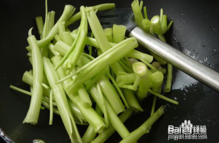 牛肉酱爆通菜梗