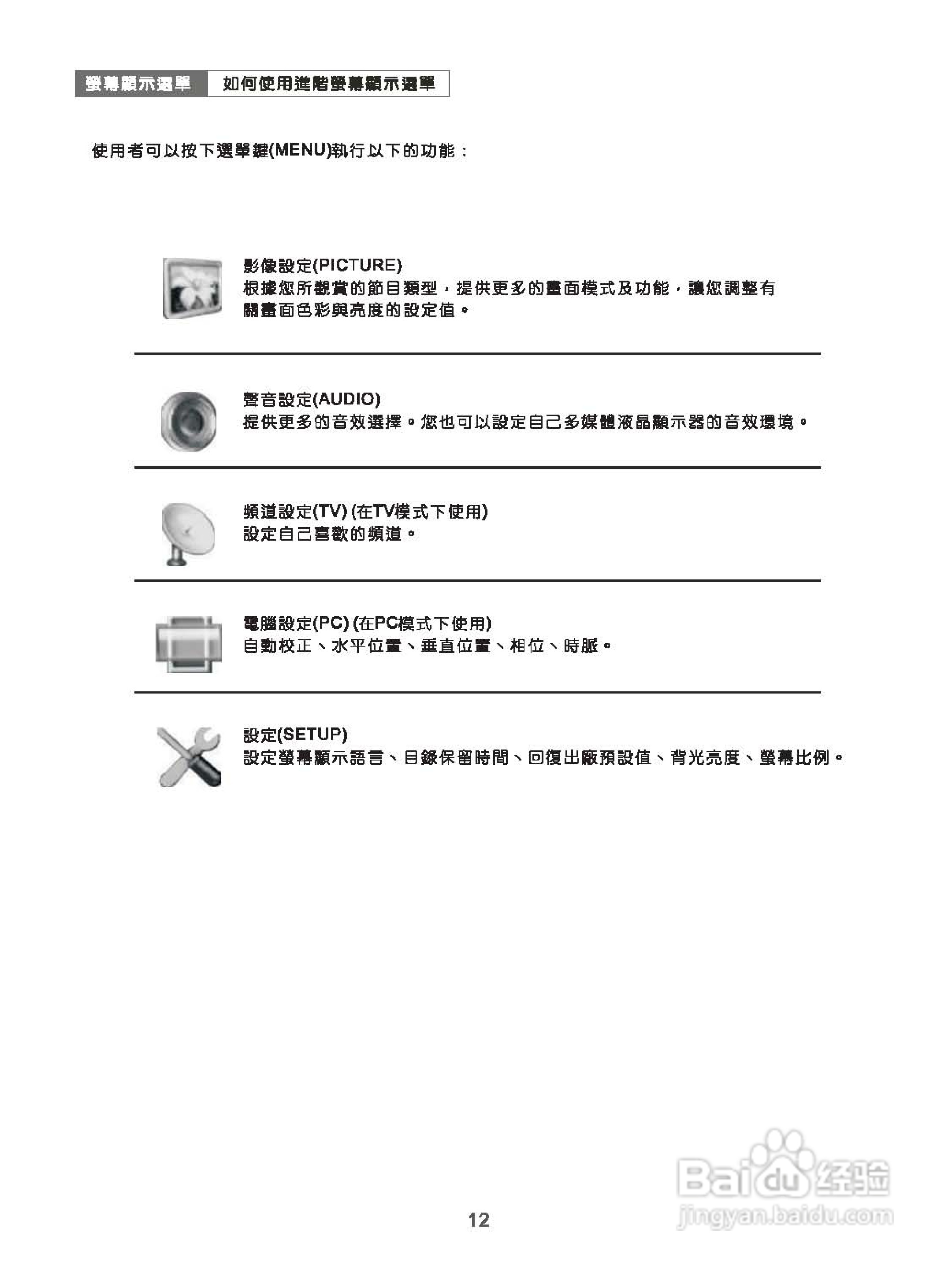 奇美多媒体液晶显示器TL-26S4000D型使用说明书:[2]