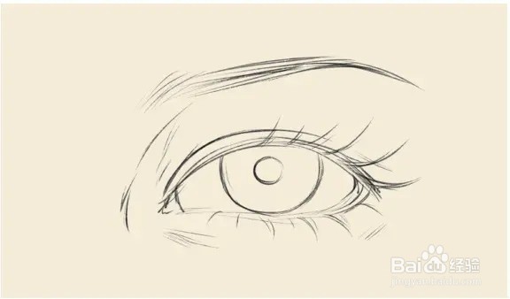 怎么画古风眉眼