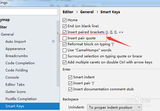 pycharm怎么设置自动补全引号