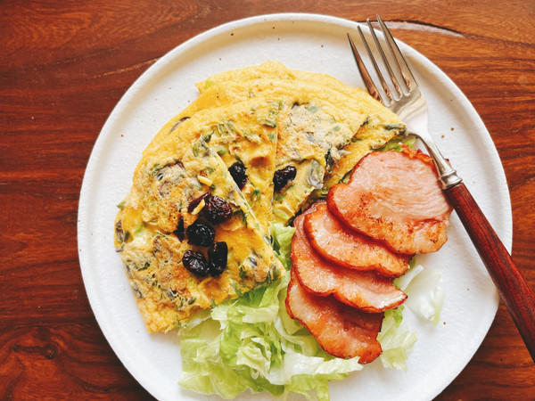 蔓越莓槐树花蛋饼