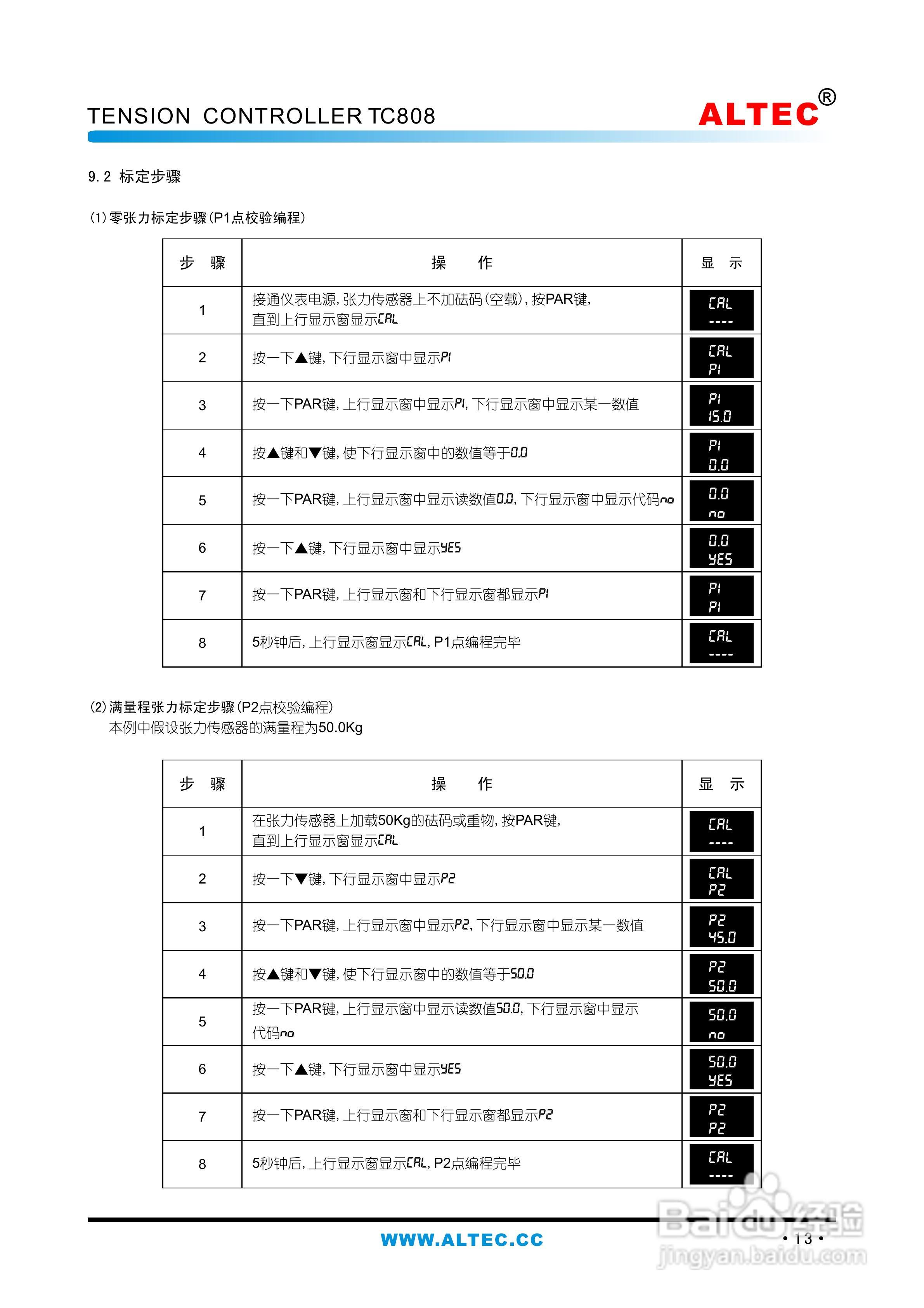 亚特克TC808全功能张力控制器使用说明书:[2]