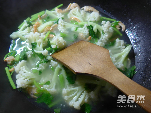 芹菜开洋花菜羹