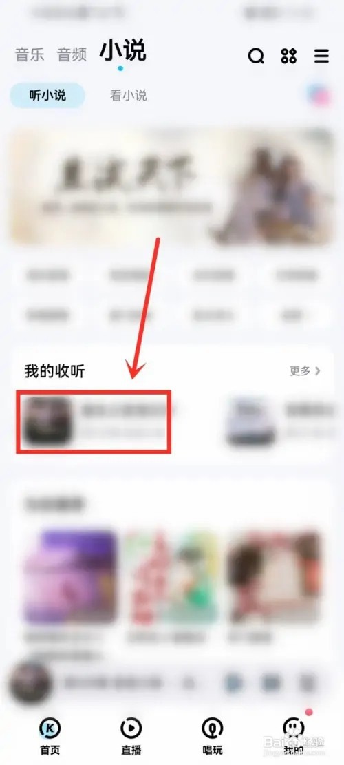 酷狗怎么边听书边看文字？