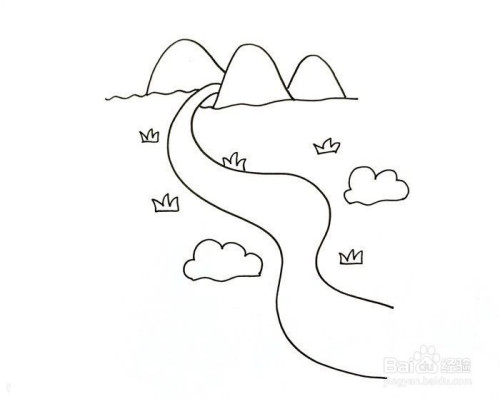 长江简笔画怎么画