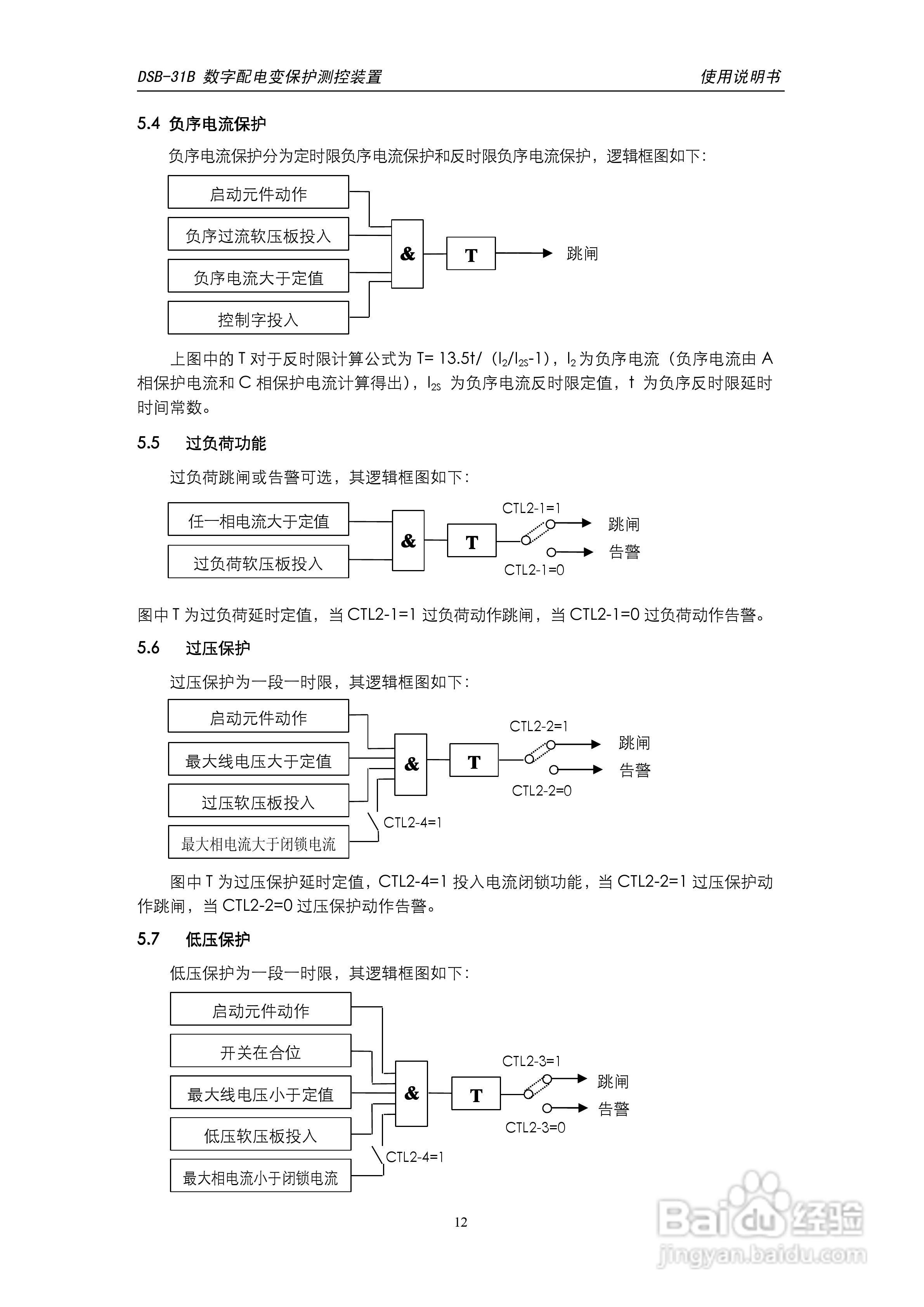 天能DSB-31B数字配电变保护测控装置使用说明书:[2]