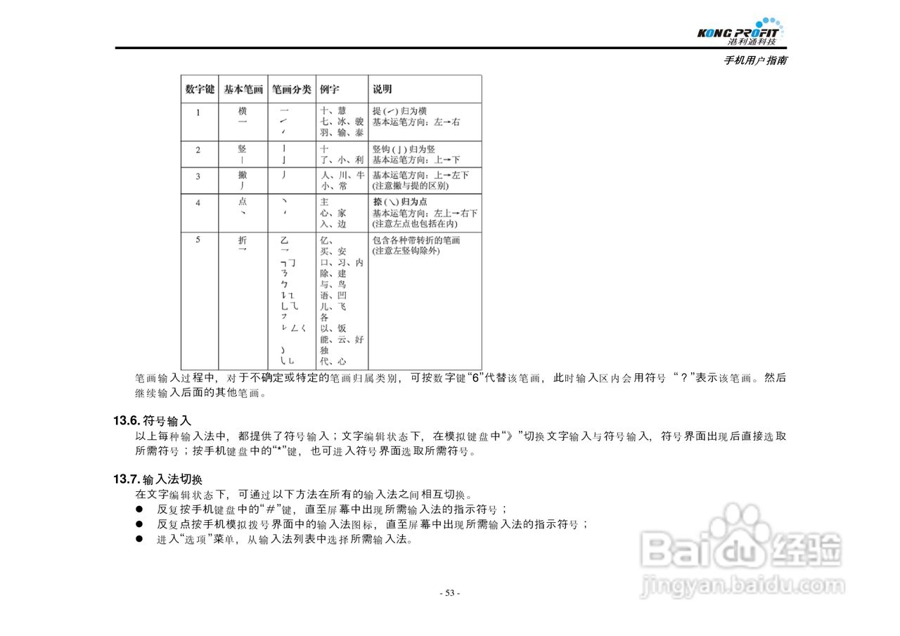 港利通手机KPT K578型使用说明书:[6]
