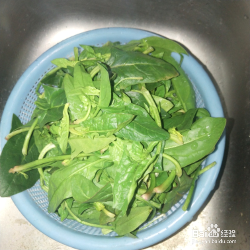 菠菜粉丝做法