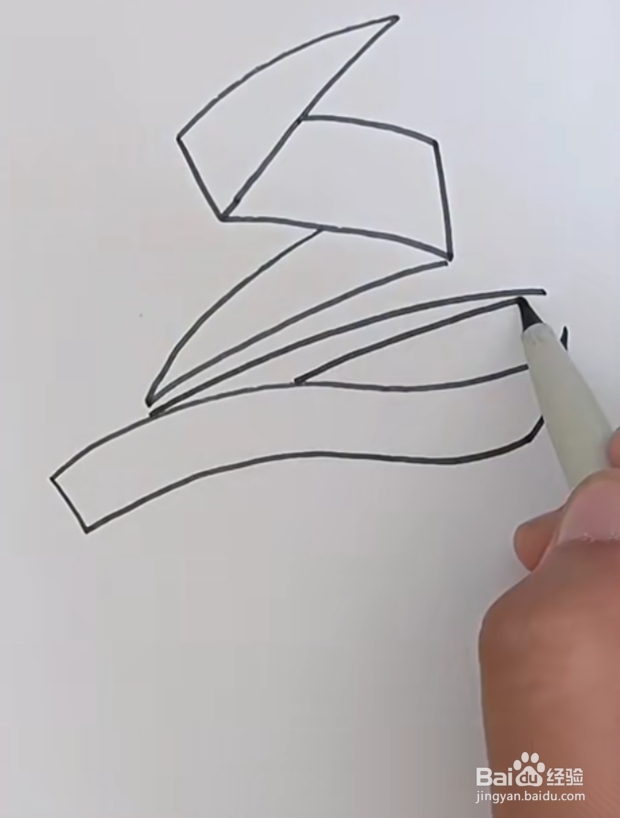 冬奥会标志简笔画教程