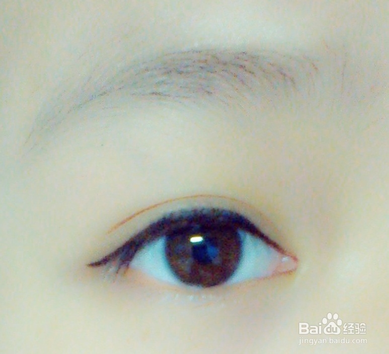 新手画眼线教程