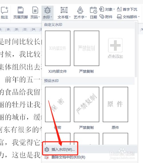 word水印被图片挡住了