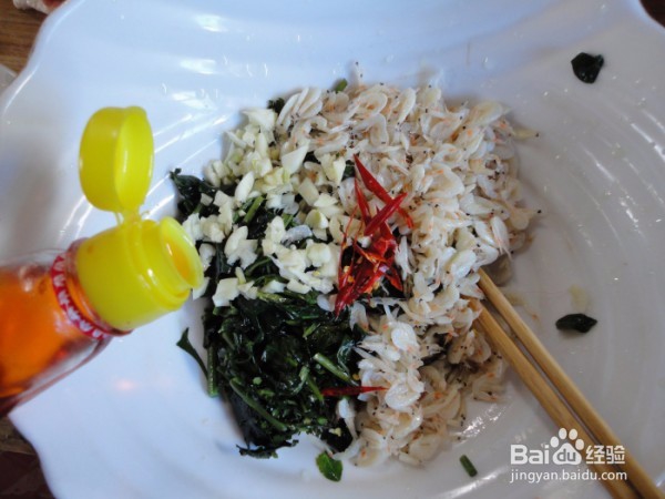 怎么做枸杞头拌虾皮