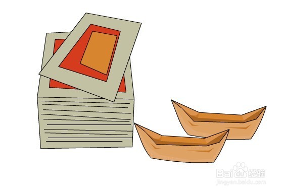 flash如何绘制卡通纸钱