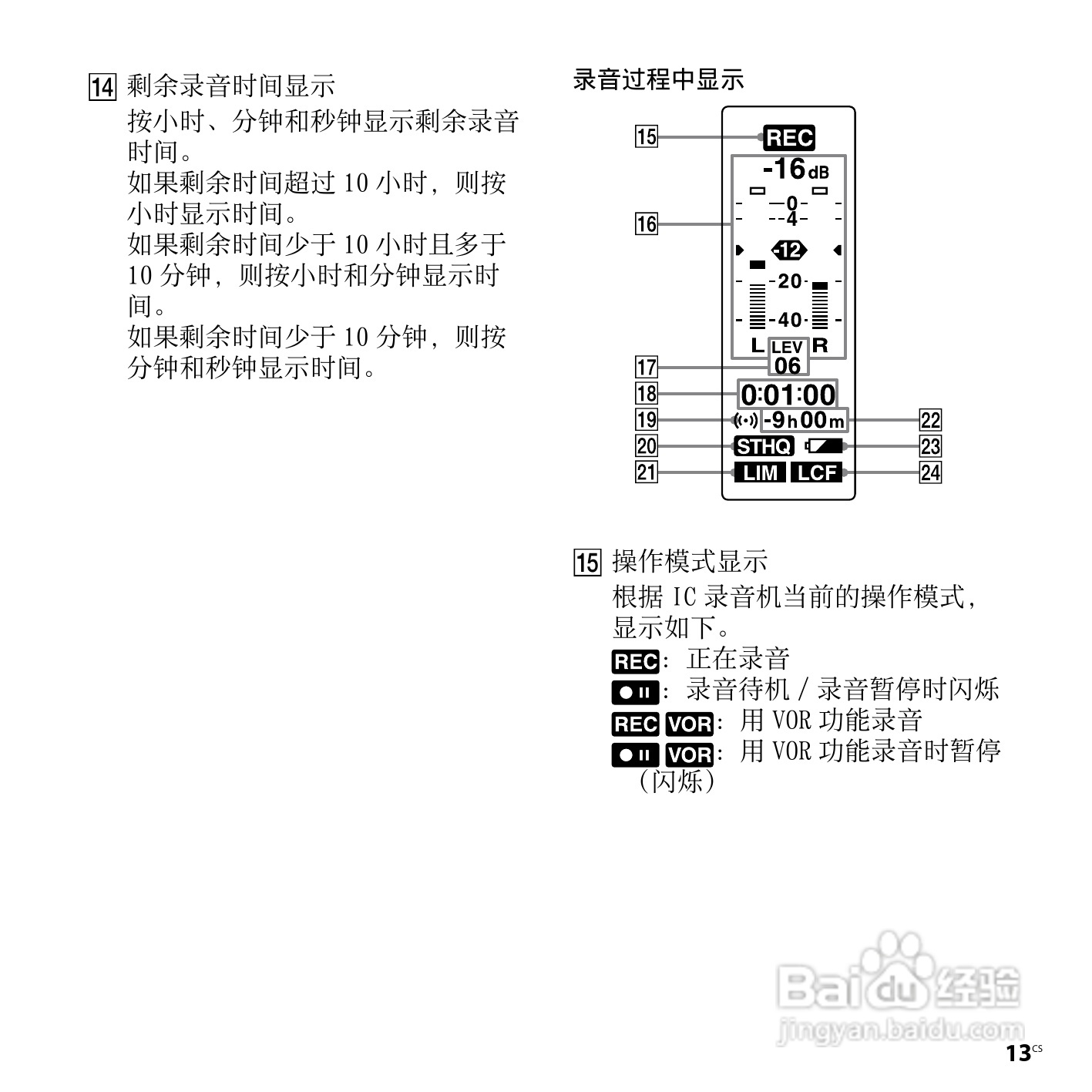 索尼ICD-SX850数码录音笔使用说明书:[2]