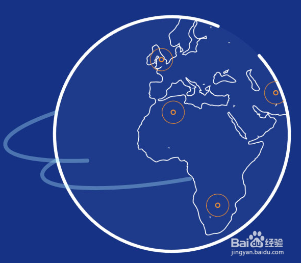 html5 svg世界地图热点动画特效