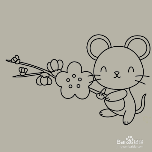 如何手工画老鼠的简笔画?