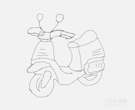 简笔画电动车是怎么画的