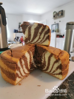 斑马戚风(8寸)的做法