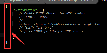 sublime text3中设置Emmet输入标签自动闭合