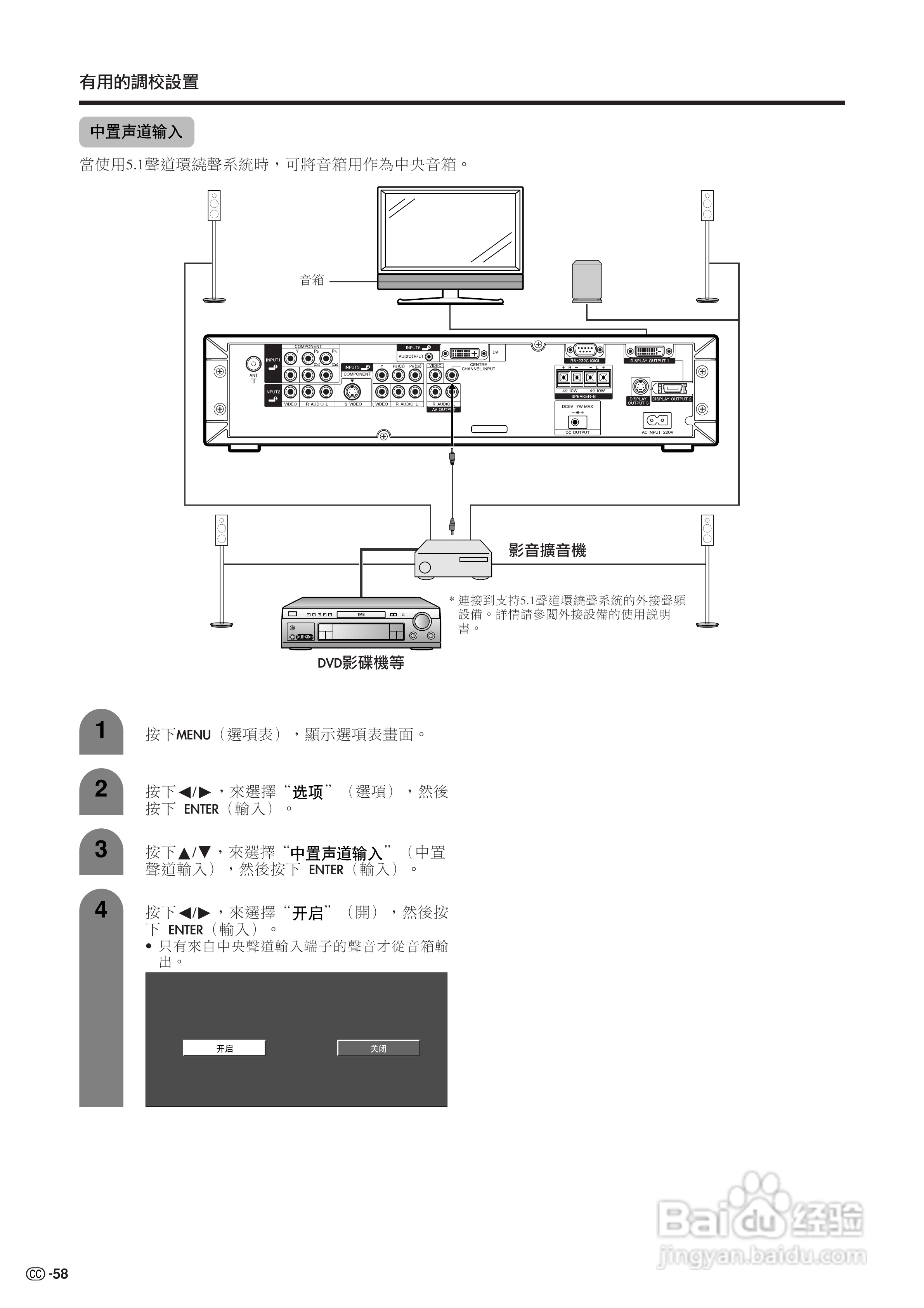 声宝LC-32G100H型液晶电视机说明书:[6]