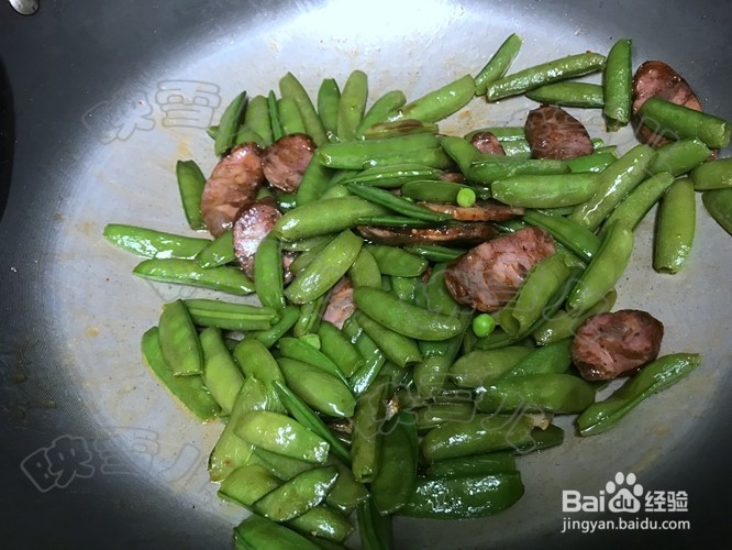 甜豆炒四川辣香肠