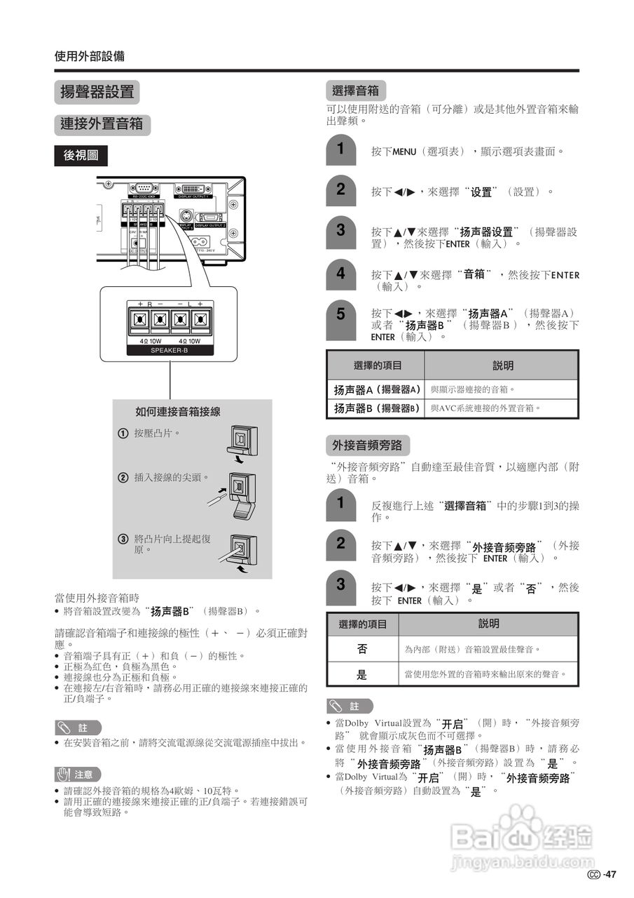 声宝LC-45G1H型液晶电视机说明书:[5]
