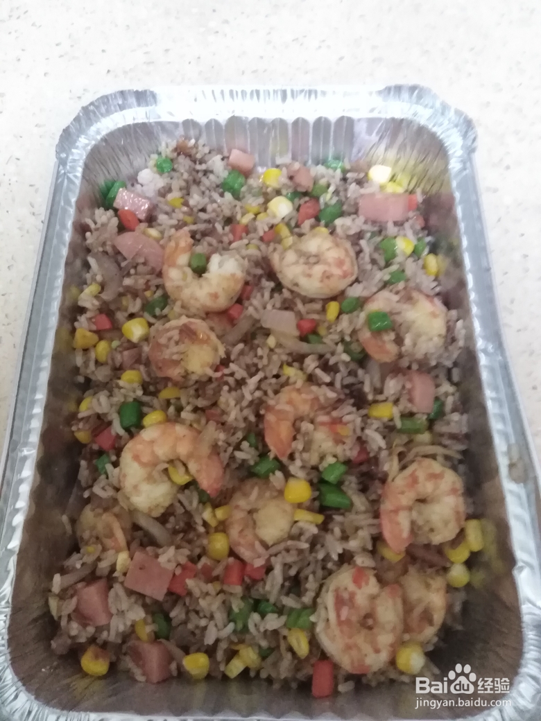 超级过瘾的海虾芝士饭