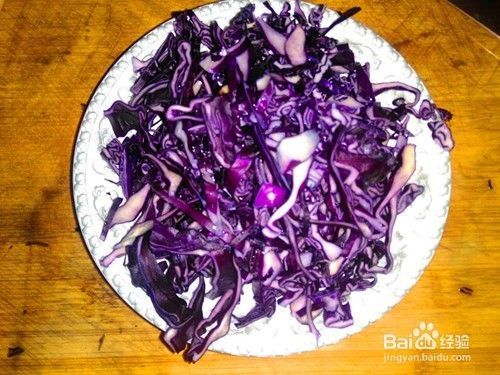 紫甘蓝怎么做好吃——紫甘蓝拌海带