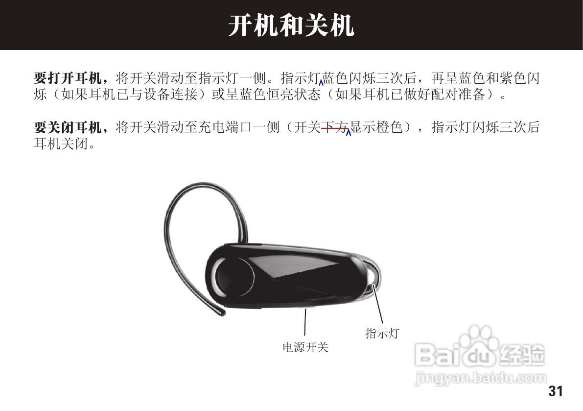摩托罗拉H560蓝牙耳机使用说明书:[4]