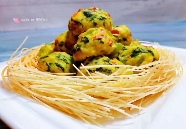 腊肠豆腐时蔬丸