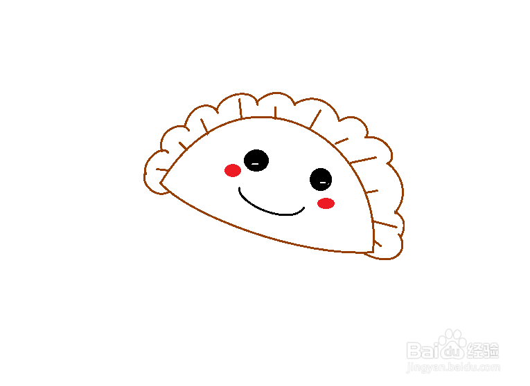 抖音教程水饺画法