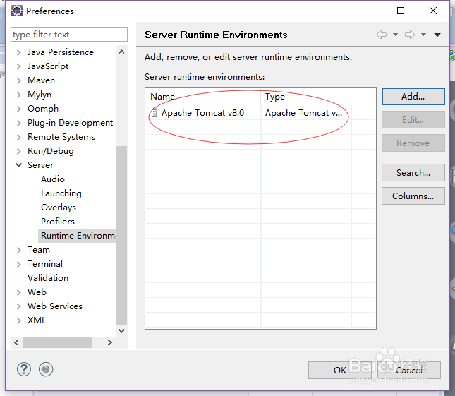 Eclipse之安装j2ee环境 Tomcat8.0