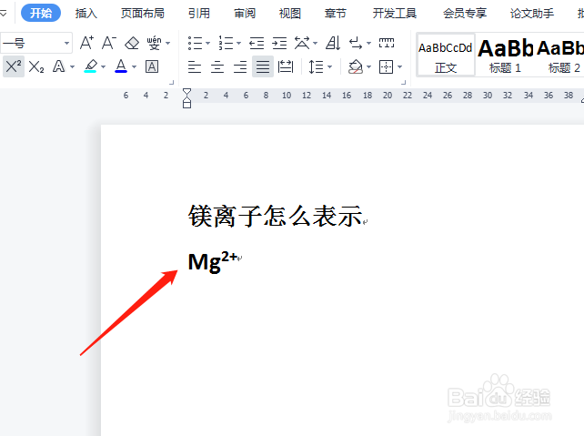 镁离子怎么表示