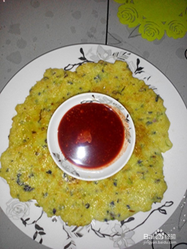 金针菇煎蛋饼