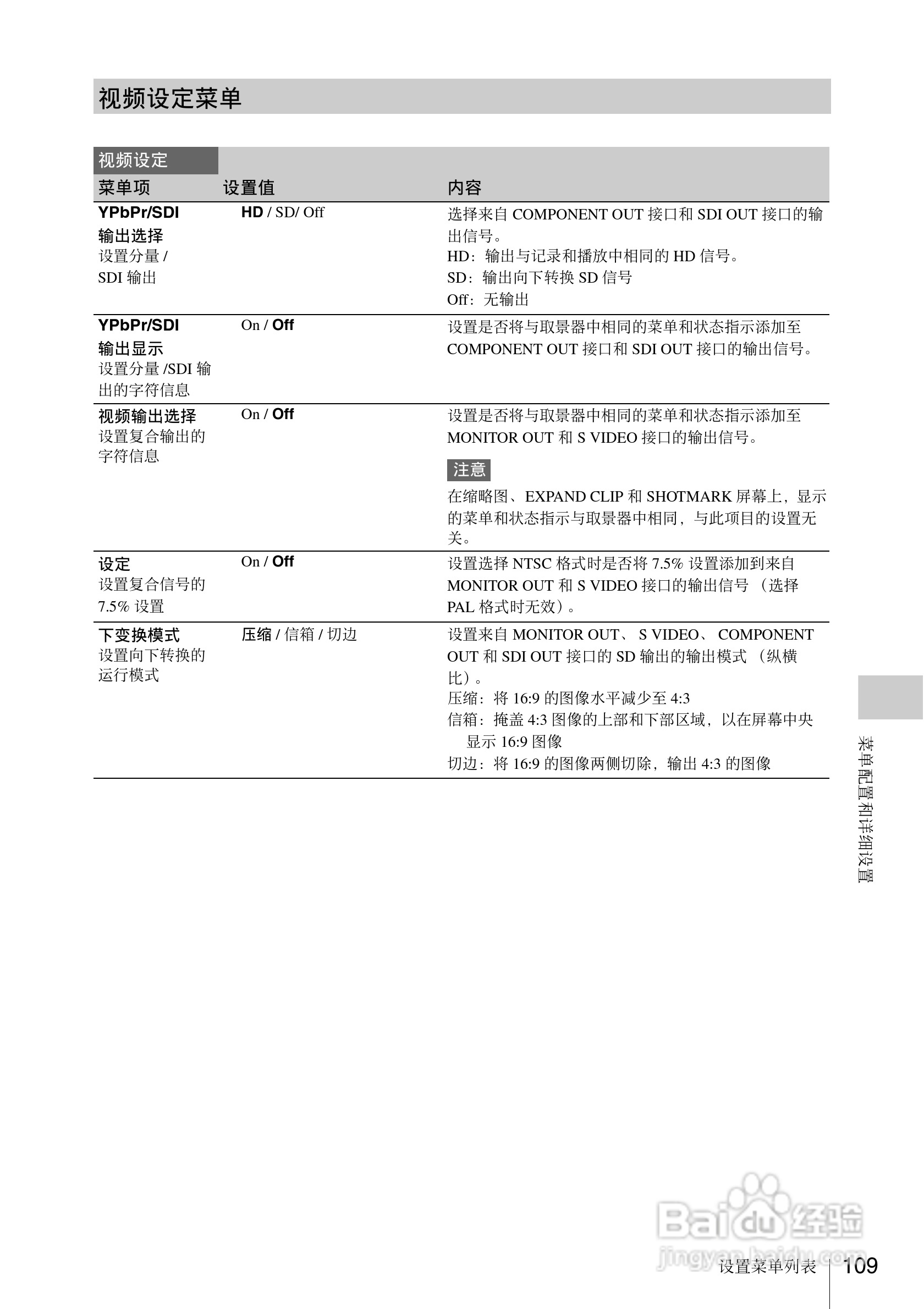 索尼PMW-EX3数码摄像机使用说明书:[11]