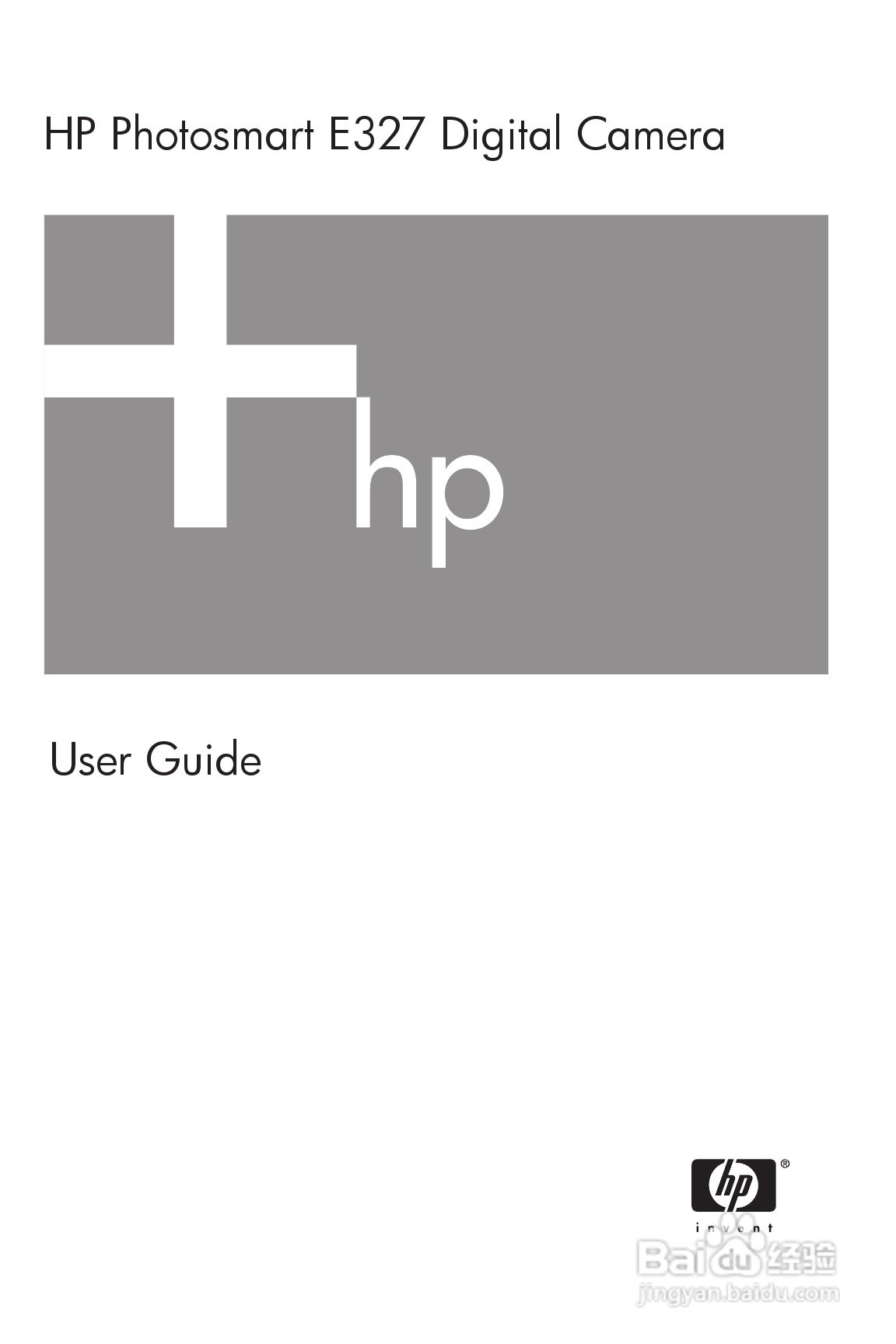 惠普Photosmart E327数码相机使用说明书:[1]
