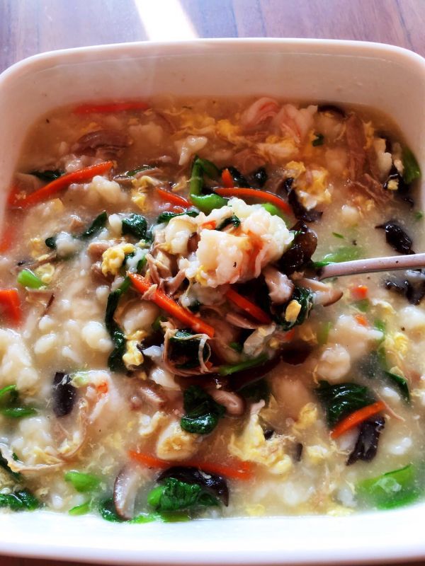 海鲜时蔬疙瘩汤