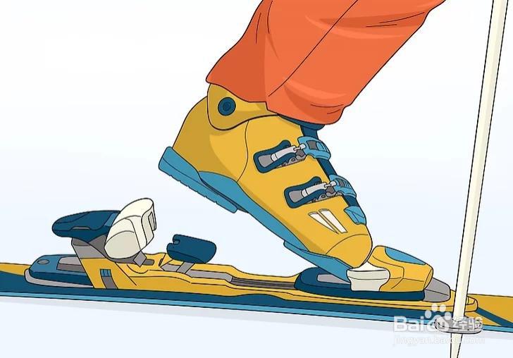 滑雪板怎么穿图解